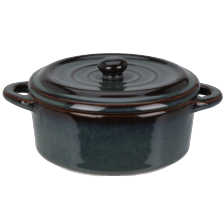 Pan met deksel aardewerk